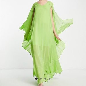 River Island Floaty Chiffon Frill Maxi Dress in like. Never worn!